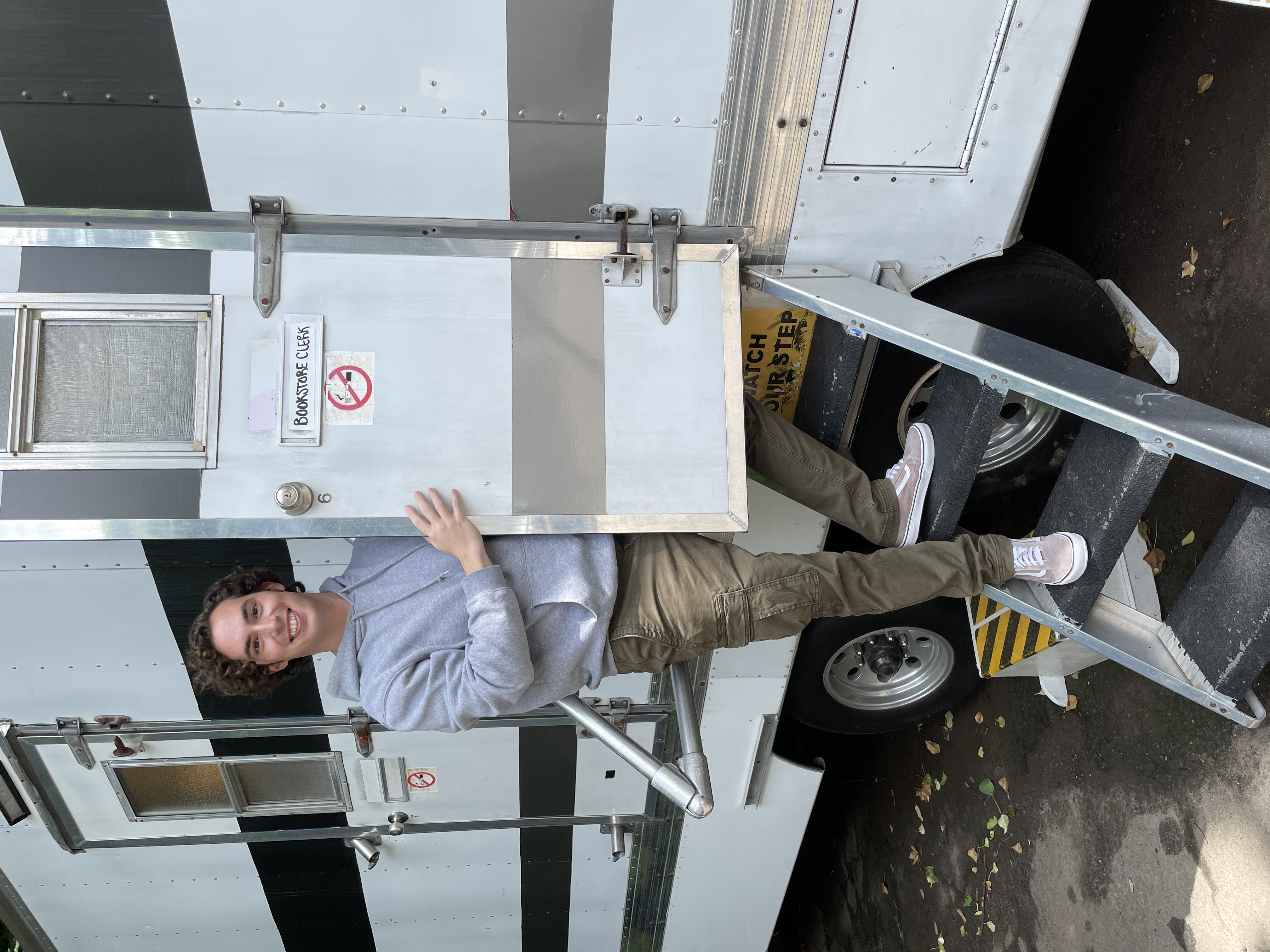 Half of what actually moves a career happens in places like this — a trailer, a set, a room. You can't see it from home. That's why the quiet actor isn't losing. You just can't watch him win.